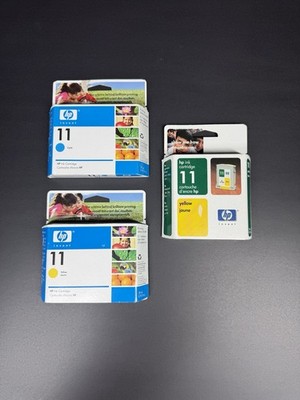 Genuine HP 11 Set C4838AN,C4836AN,C4838AN NEW SEALED BOXES.