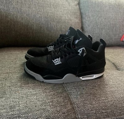 Air Jordan 4 Mens Black Canvas Size 10.5 DH6927