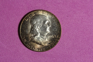 Estate Find 1963-  Franklin Half Dollar #P35318