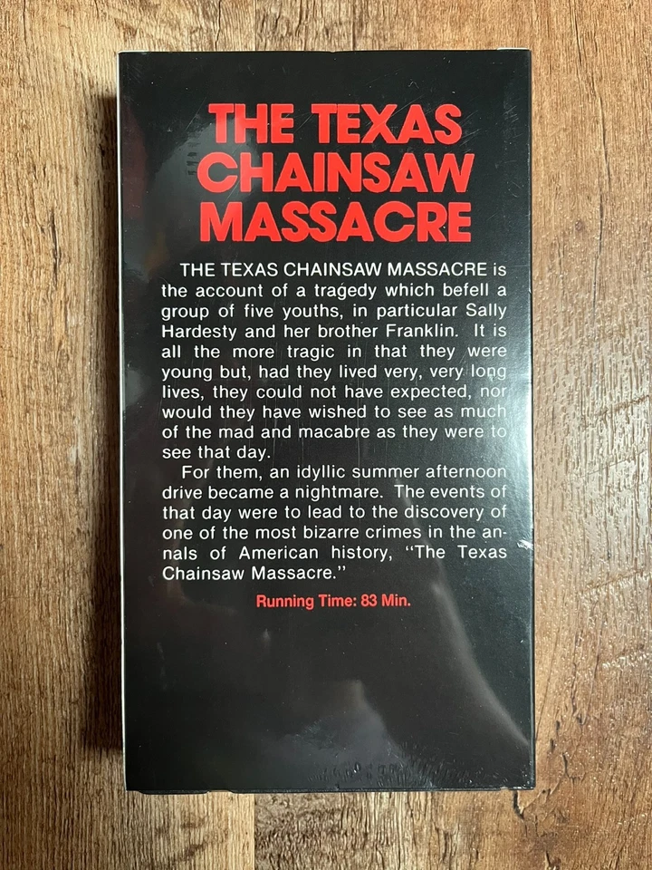 Техасская резня бензопилой - специальное издание (видеокассета, 1974) *НОВАЯ/ЗАПЕЧАТАННАЯ* - Изображение 2 из 4