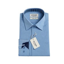 Camicia Uomo Invernale tessuto Oxford Bianco Celeste