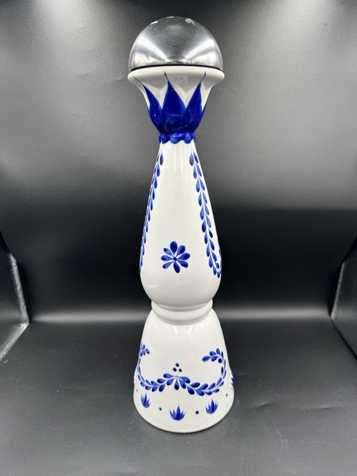 Clase Azul Reposado 1.75L Magnum Tequila Empty Blue & White Bottle ...
