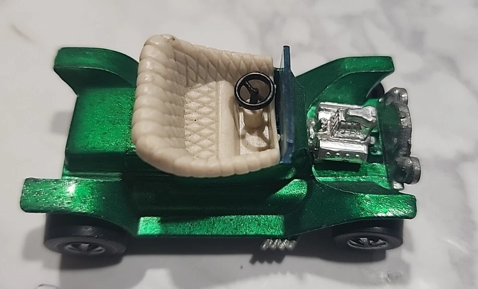 REDLINE HOT WHEELS VERDE EE. UU. HOT HEAP Falta Rueda Bonita 🔥 Foto 3 de 4