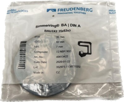 1x Freudenberg Simmerring BAU3X2 35x62x7 40413422 Dichtung