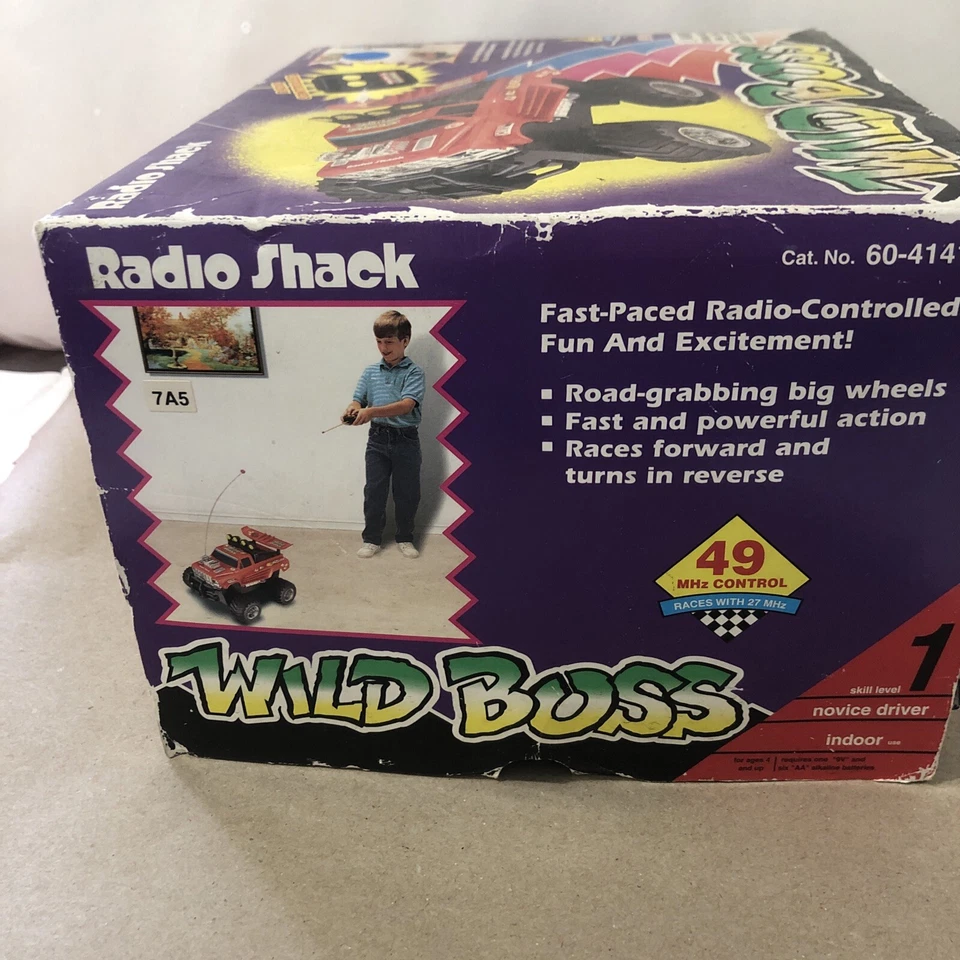 Radio Shack 4x4 WILD BOSS RC Truck  New In Box RARE 90s Off Roader New Oldstock - Image 2 of 4