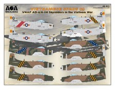 AOA decals 1/48 VIETNAMESE SPADS 2 VNAF AD-6/A-1H Skyraiders in the Vietnam War