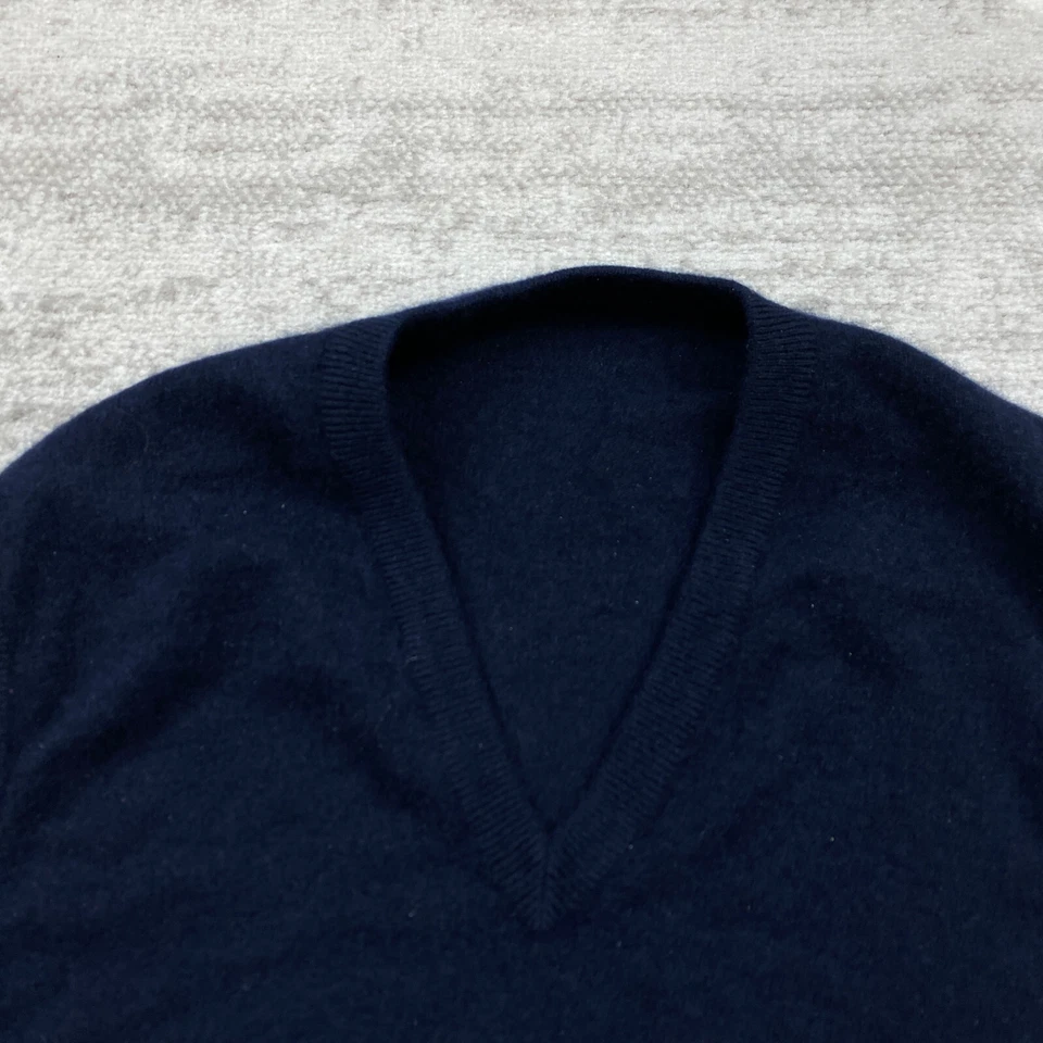 Chaleco de Cachemira Brunello Cucinelli 2XL XXL Azul Italia Sin Mangas Preparación Para Hombres Años 90 De Colección Foto 2 de 4