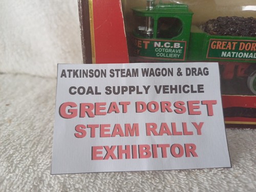 Matchbox Yesteryear Code 3 Great Dorset Atkinson Trailer National Coal Board - Picture 2 of 9