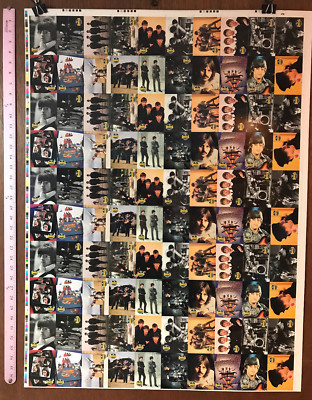 The Beatles Collection★ビートルズトレーディングカード THE BEATLES COLLECTION Full Uncut Sheet of 100 Trading Cards by