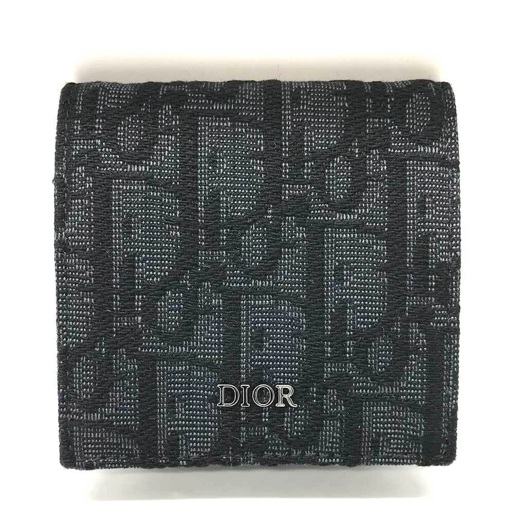 Porte monnaie Dior Trotter porte monnaie noir rang A occasion
