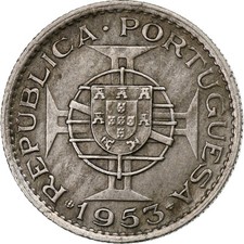 [#1115117] Coin, Mozambique, 2-1/2 Escudos, 1953, EF, Copper-nickel, KM:78