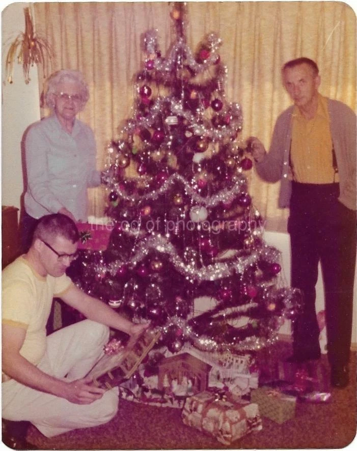 1970's Christmas Tree FOUND PHOTO Color FREE SHIPPING Original VINTAGE 01  30 P | eBay