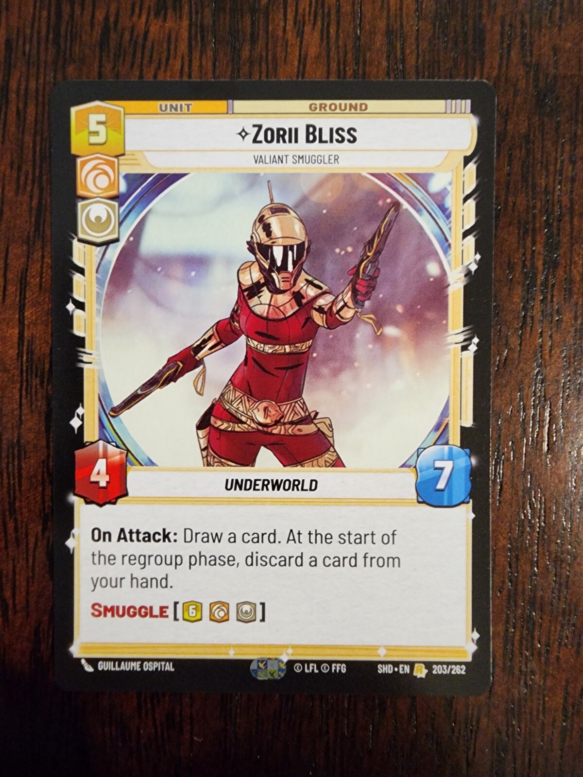 x1 SWU Zorii Bliss R 203 Shadows of the Galaxy Star Wars Unlimited