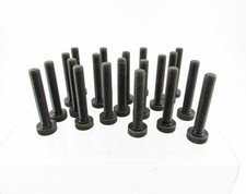 Lot of 20 Knurled Head Thumb Screws - 3" L , 0.492" D , 14 TPI, Black Oxide