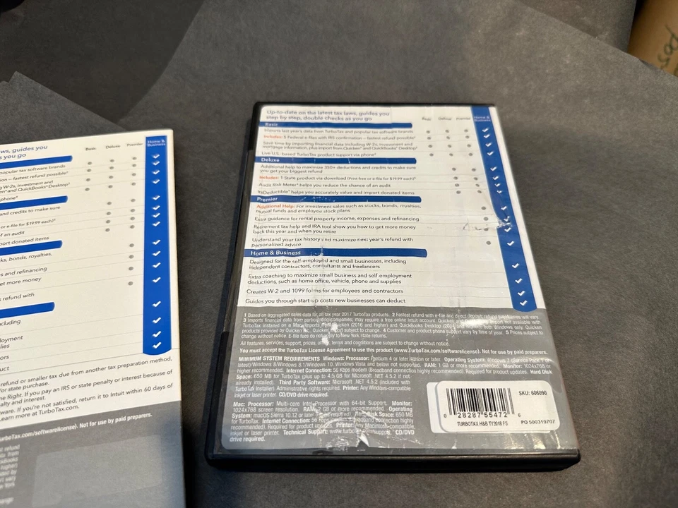 2018 Turbo Tax Home & Business New ‼️ Windows & Mac CD Federal & State returns - Image 4 of 4