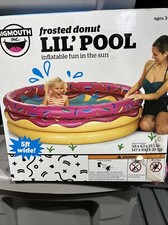 Big Mouth Inc Frosted Donut Inflatable Pool 5 Ft Wide