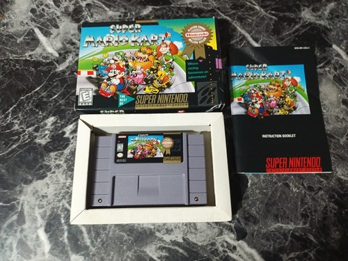 Super Mario Kart SNES Complete CIB