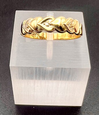 💎Herz Ring• Diamant • 14K • DE 53/13 • Vintage Style