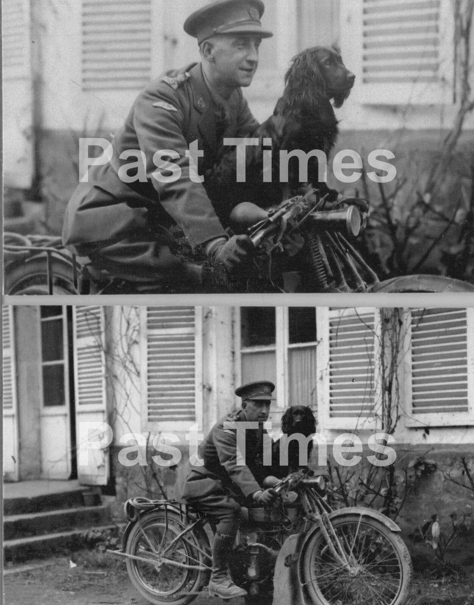 British Army Tank Corp Officer, Douglas Motorcycle