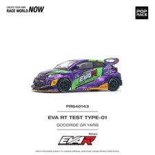 POP RACE 1:64 GR YARIS EVA Purple Electroplating Diecast Model Car Collect Gifts