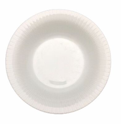 Rosenthal Dessert Fruit Bowl Modulation Solid White Porcelain Round Ribbed Rim