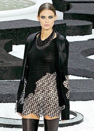 Nuovo CHANEL Maglia Pullover Mini Abito Top Tunica Bianco Nero 40 | eBay