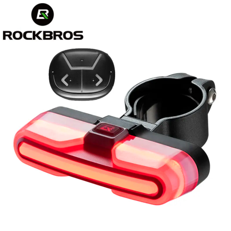 ROCKBROS Remote Bike Rear Light Bicycle Auto Brake Light Smart