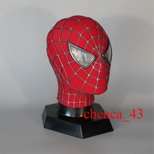 Comics Spider-man Handmade Mask Headwear Wearable Faceshell Eyes Cosplay Props