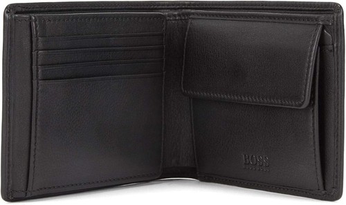 HUGO BOSS Arezzo - Portafogli Uomo, Nero VERA PELLE TRIPLO CON PORTAMONETE - Foto 13 di 15