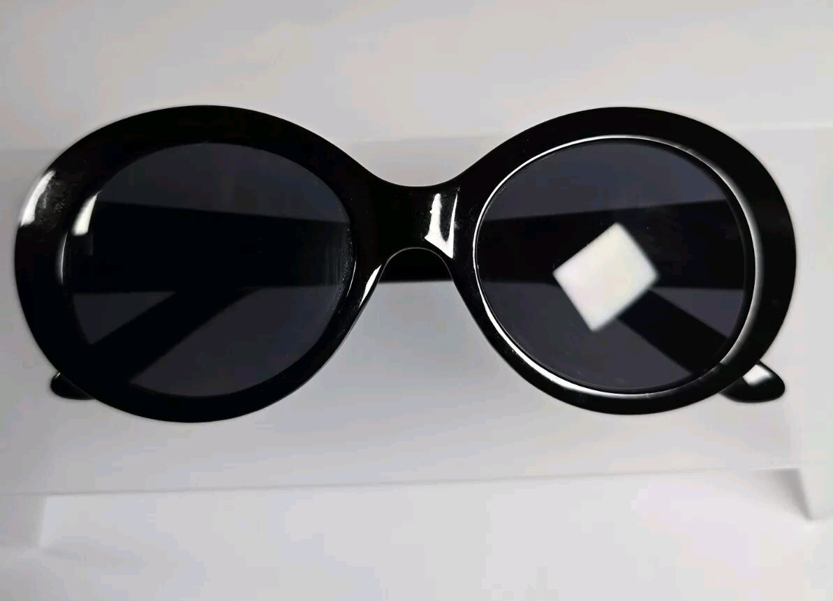 Frye and Co. Black Cat Eye Round Sunglasses OL1219 | eBay display picture 1