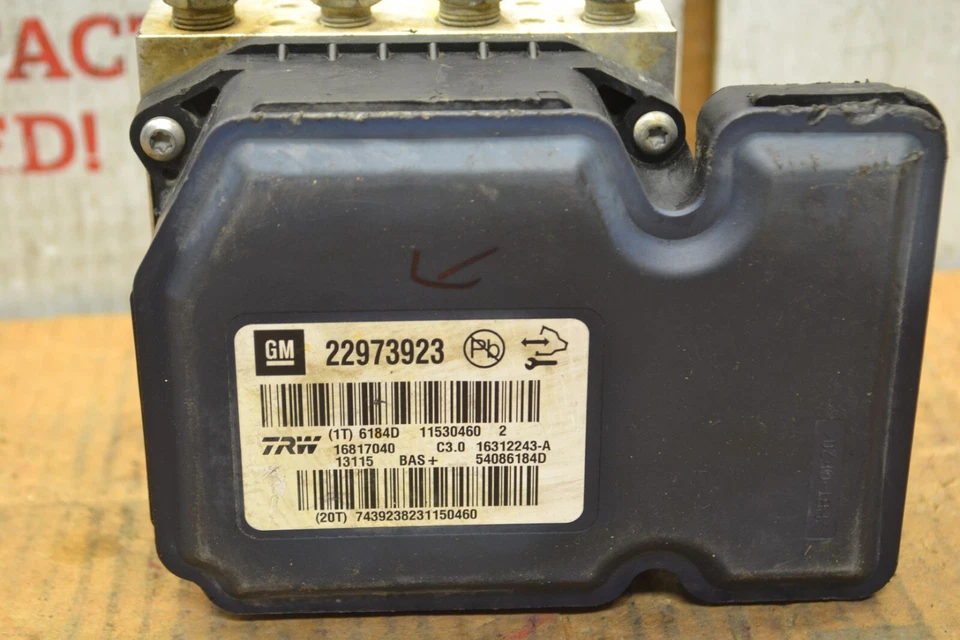 2013 Chevrolet Malibu ABS Pump Control OEM 22973923 Module 19-2C8 - Image 2 of 4
