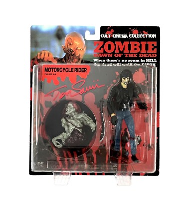 Tom Savini Signed Dawn of the Dead Motorcycle Zombie Reds Action