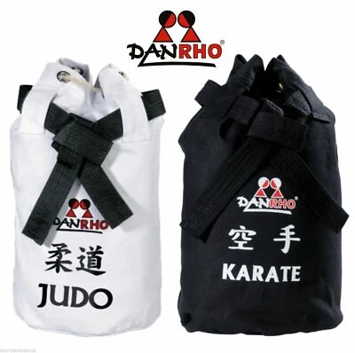 Judo Karate Tasche Sporttasche Trainingstasche Rucksack Kinder schwarz Seesack