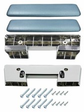 RestoParts Light Blue Front Armrest Base/Pad Kit 1961-64 Tempest Lemans 1964 GTO