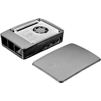 Raspberry Pi Foundation Kunststoffgehäuse für Raspberry Pi 5 , Gehäuse, grau