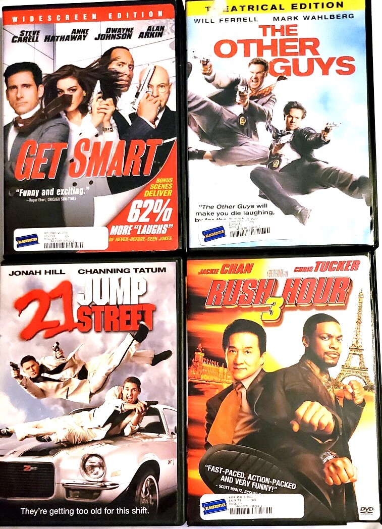 Get Smart / The Other Guys / 21 Jump Street / Rush Hour 3 DVD Lot