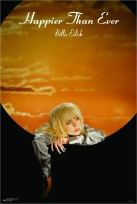 SCORPIO POSTERS Billie Eilish - Happier Than Ever - Goldwing Poster 24.5" x 36.5" Laminated