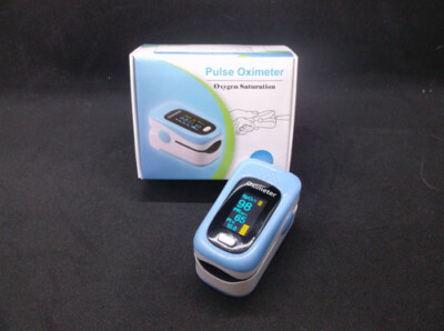 Finger Pulse Oximeter Unit To Measure Oxygen Saturation Plus Batteries Included
