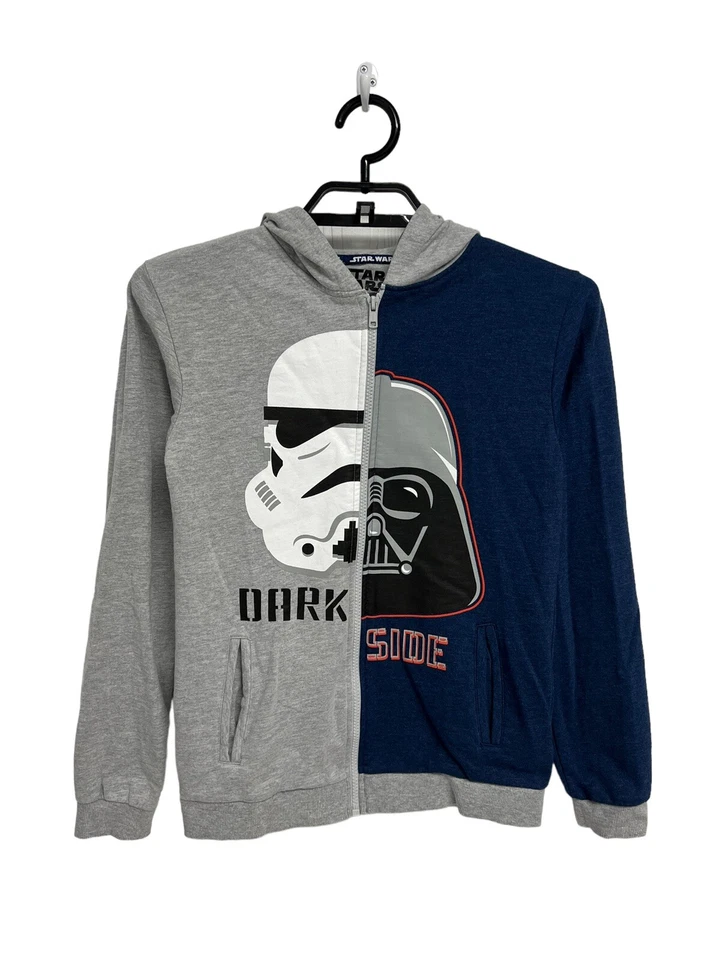 Sudadera Star Wars Niño "Dark Side" Storm Trooper Y Darth Vader Cremallera Talla 14 Foto 3 de 4