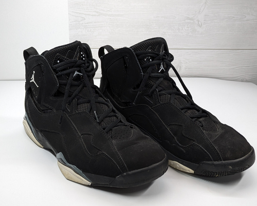 Nike True Flight Air Jordan schwarz Größe 9,5 Herren hohe Basketballschuhe
