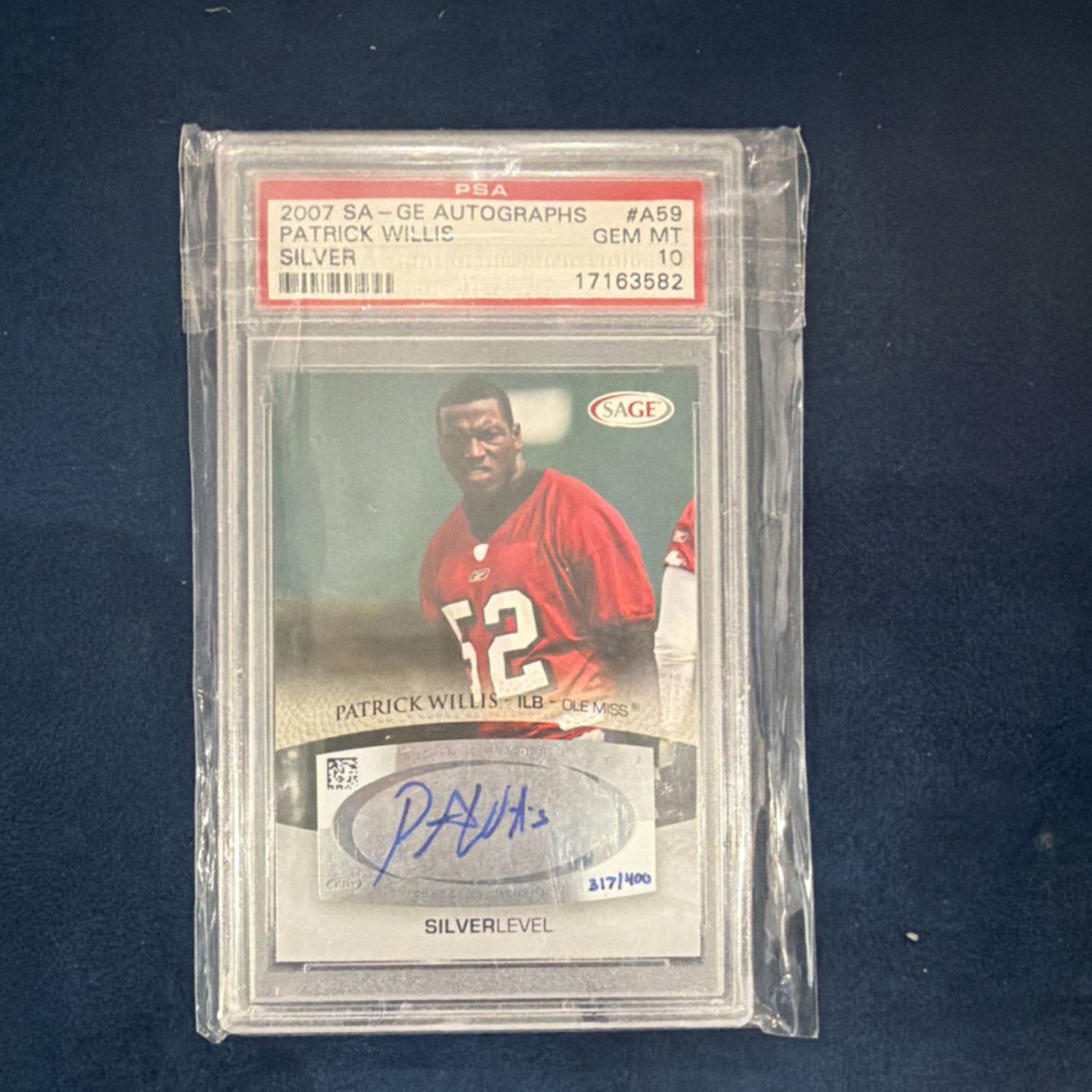 Patrick Willis SA-GE Autographs #A59 Silver