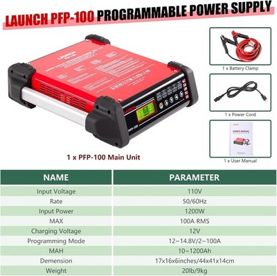 LAUNCH PFP-100 Programming Flash Power,  A Must Tool For Vehicle Diagnostic NEW