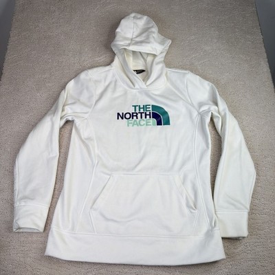 Women s The North Face Large White Graphic Pullover Hoodie Sweatshirt