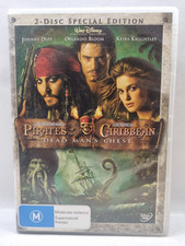 2007  Disney  PIRATES OF THE CARIBBEAN  Dead Mans Chest  2 Disc DVD  Johnny Depp