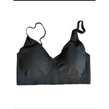 True Co True Body Triangle Convertible Strap Wireless Black Comfort Bra Size M