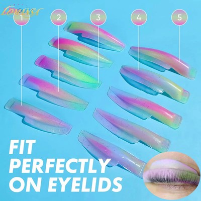 5 Paris C CURL Silicone Eyelash Perming Pad Lashes Rods Shield Lifting 3