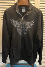 Harley Davidson Zip-Up Jacket Men Size 2XL