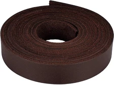 (TM) Genuine Leather Strap Leather Strip 3/4 Inch Wide and 72 Inches Long, Choco