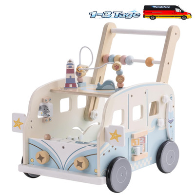 ROBUD Baby Lauflernwagen Holz Aktivitätszentrum Multifunktion