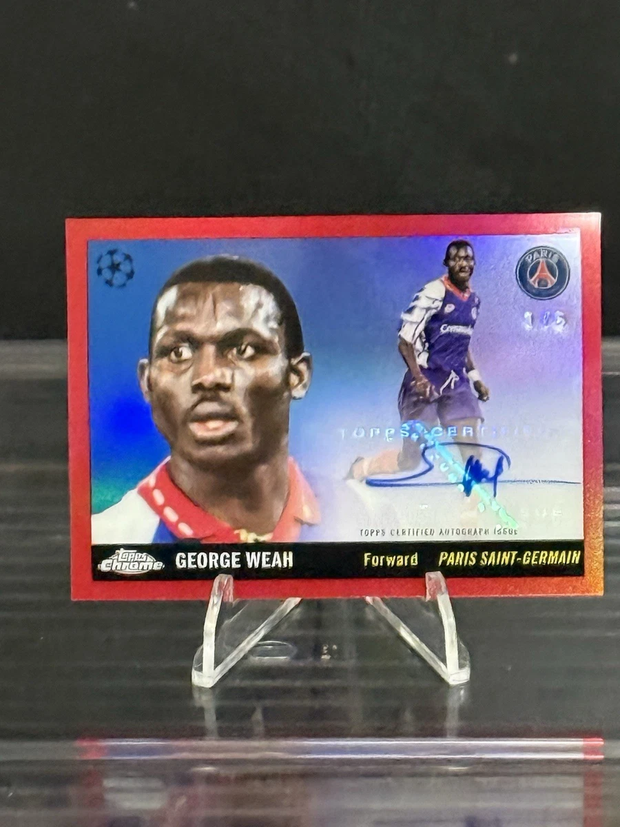 Autocollant Panini Foot 1990 George Weah #126 - Noté PSA 3 (Pop 1/11), Rare